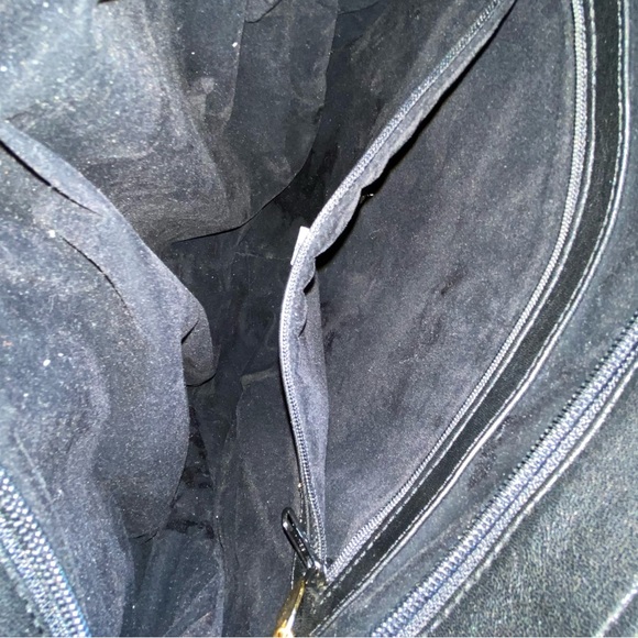 Vintage Black Woven Leather Brio Shoulder or Cross Body Purse - Picture 7 of 11